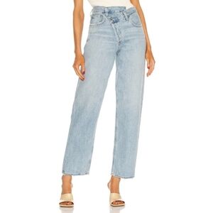 Agolde Criss Cross Upsized Straight Leg Jeans Size 29